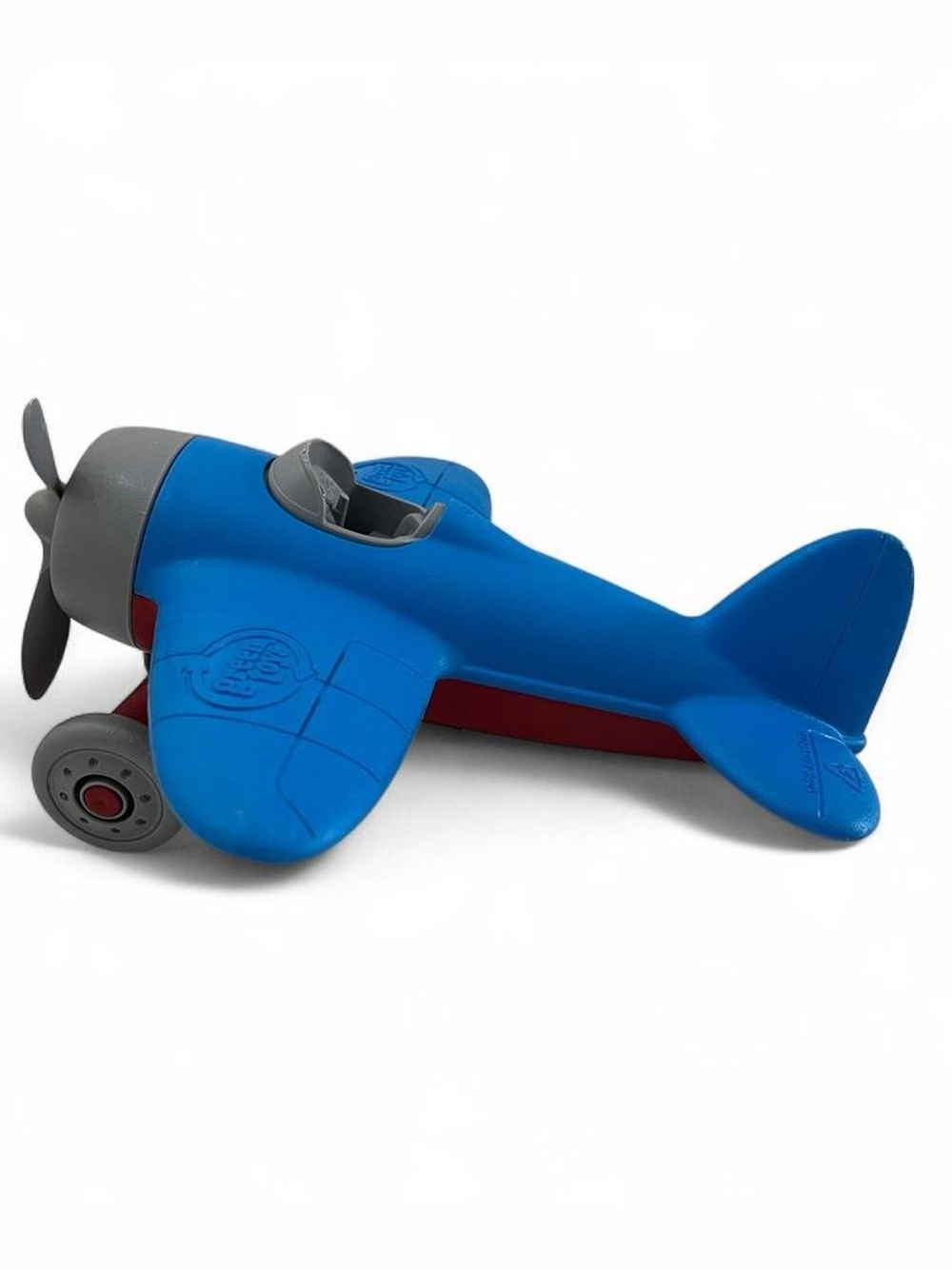 Green Toys 100% Recycled Plastic Pretend Play Airplane Spinning Propeller & Whee